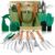 YAUNGEL Gartenwerkzeug Set, 10 Stück Schwerlast Edelstahl Gartenarbeit Kit mit Non-Slip Holzgriff- Garten Geschenke Verpackung für Frauen Männer, Grün
